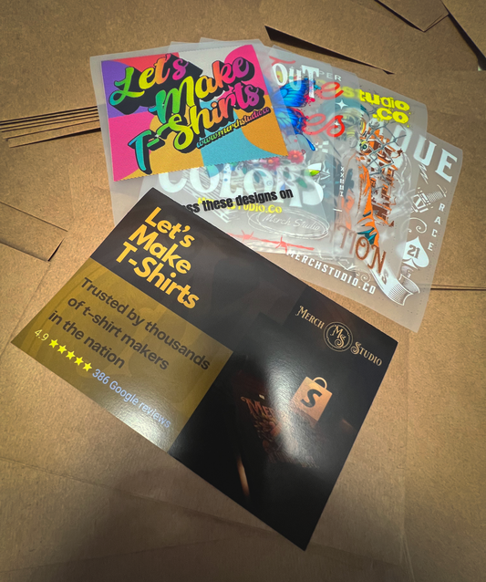 Merch Studio Sample Pack (US only, one sample per customer)
